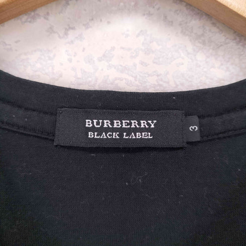 バーバリーブラックレーベル BURBERRY BLACK LABEL チェック Vネックカットソー メンズ  3